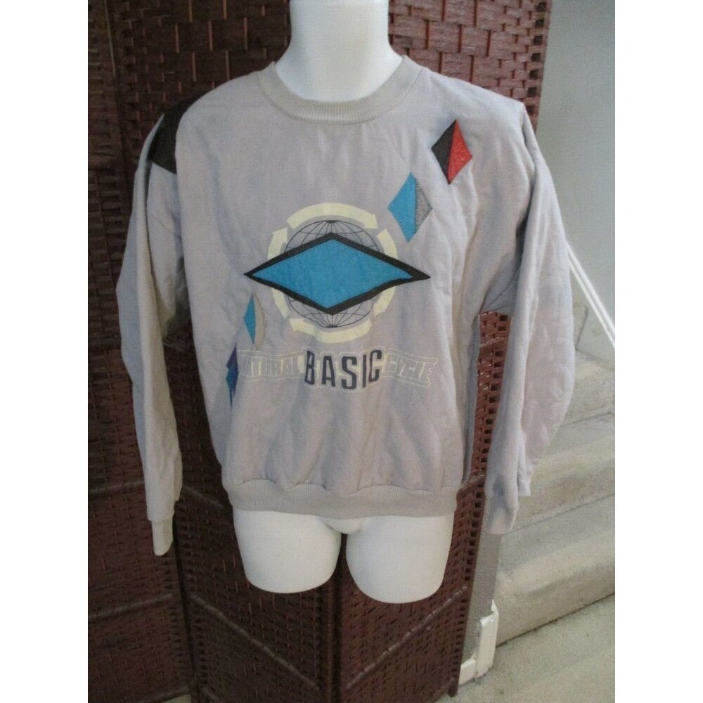 Vintage 90s Sergio Valente Sweatshirt Natural Basic Cycle Size Adult Large